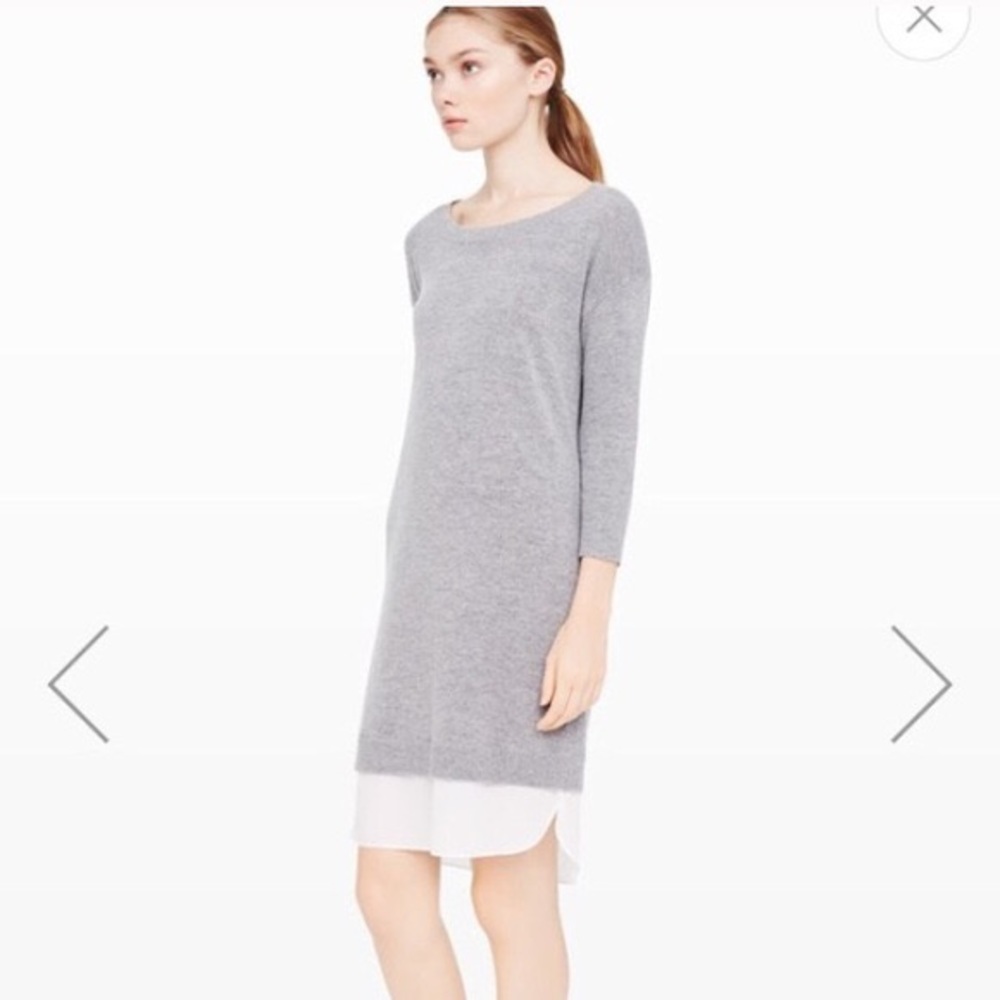 Club Monaco Wool Soft Layered Sweater Key Hole